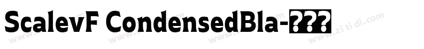 ScalevF CondensedBla字体转换